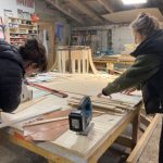 construction de la jupe en bois